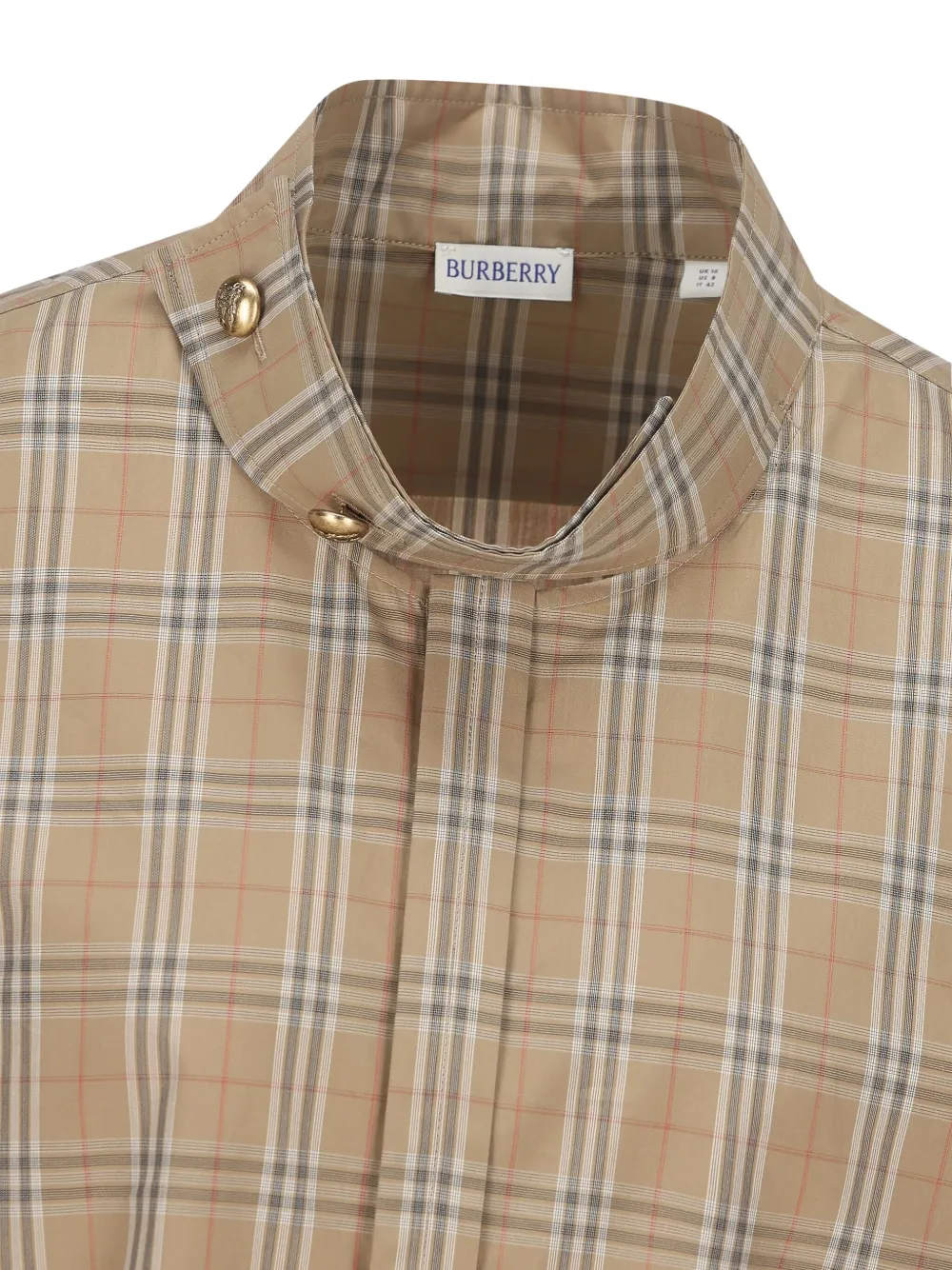 Burberry Check Sleeveless Top In Multi