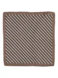 Brunello Cucinelli striped pocket square - Brown