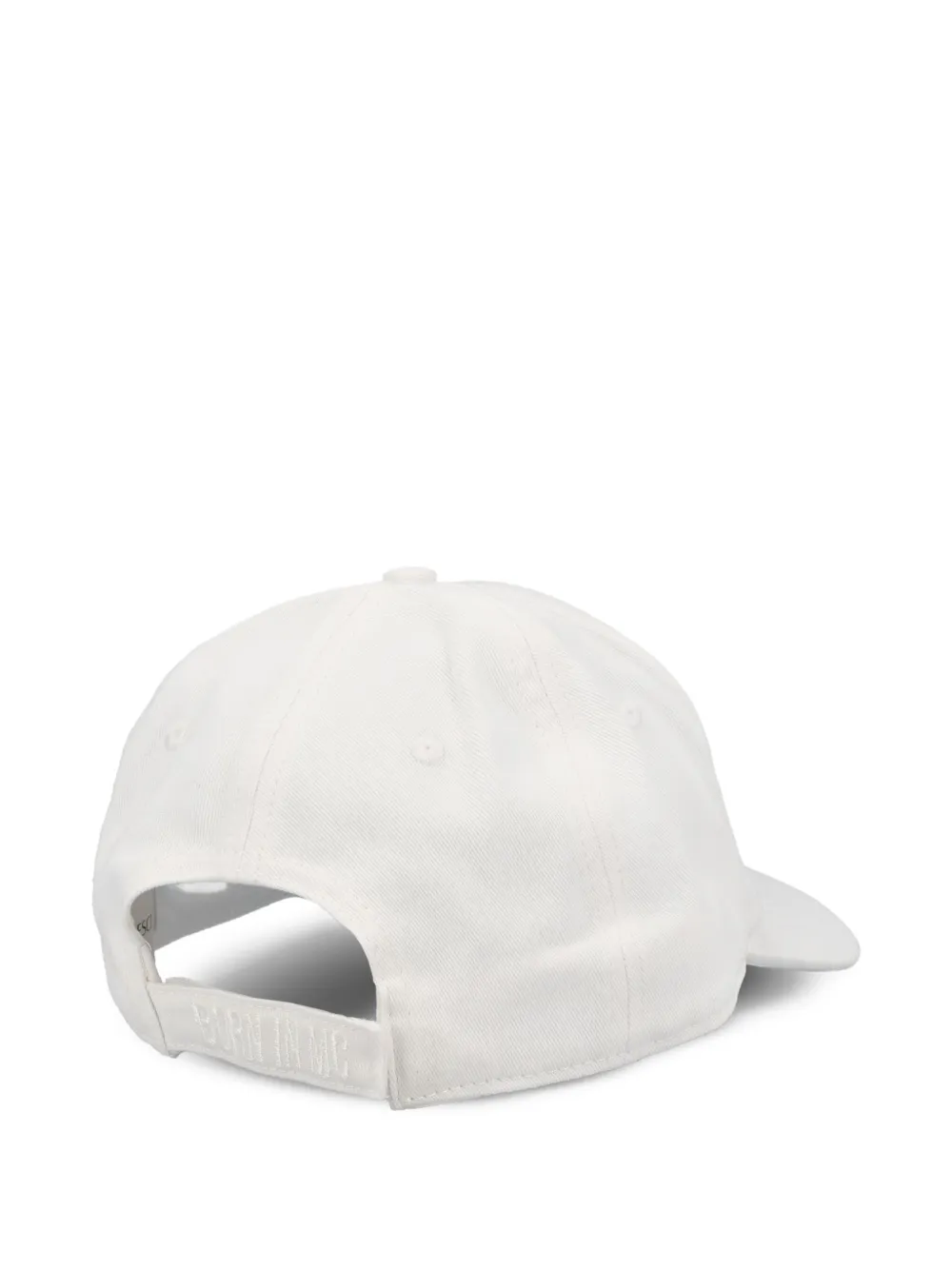 ALBERTO BRESCI emoji-embroidered baseball cap - Wit