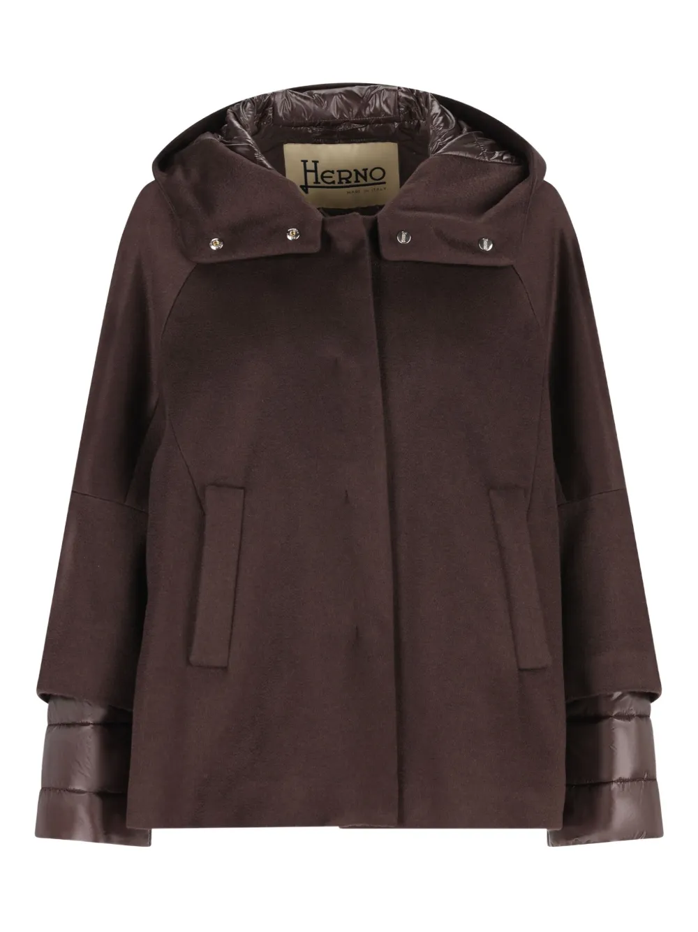 Herno cashmere hooded jacket | Brown | Image 1