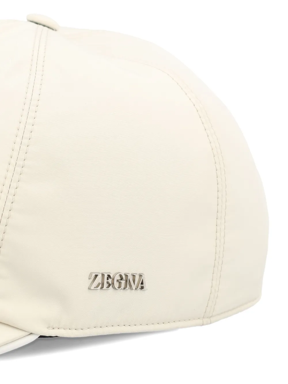 Zegna Honkbalpet met geborduurd logo Beige
