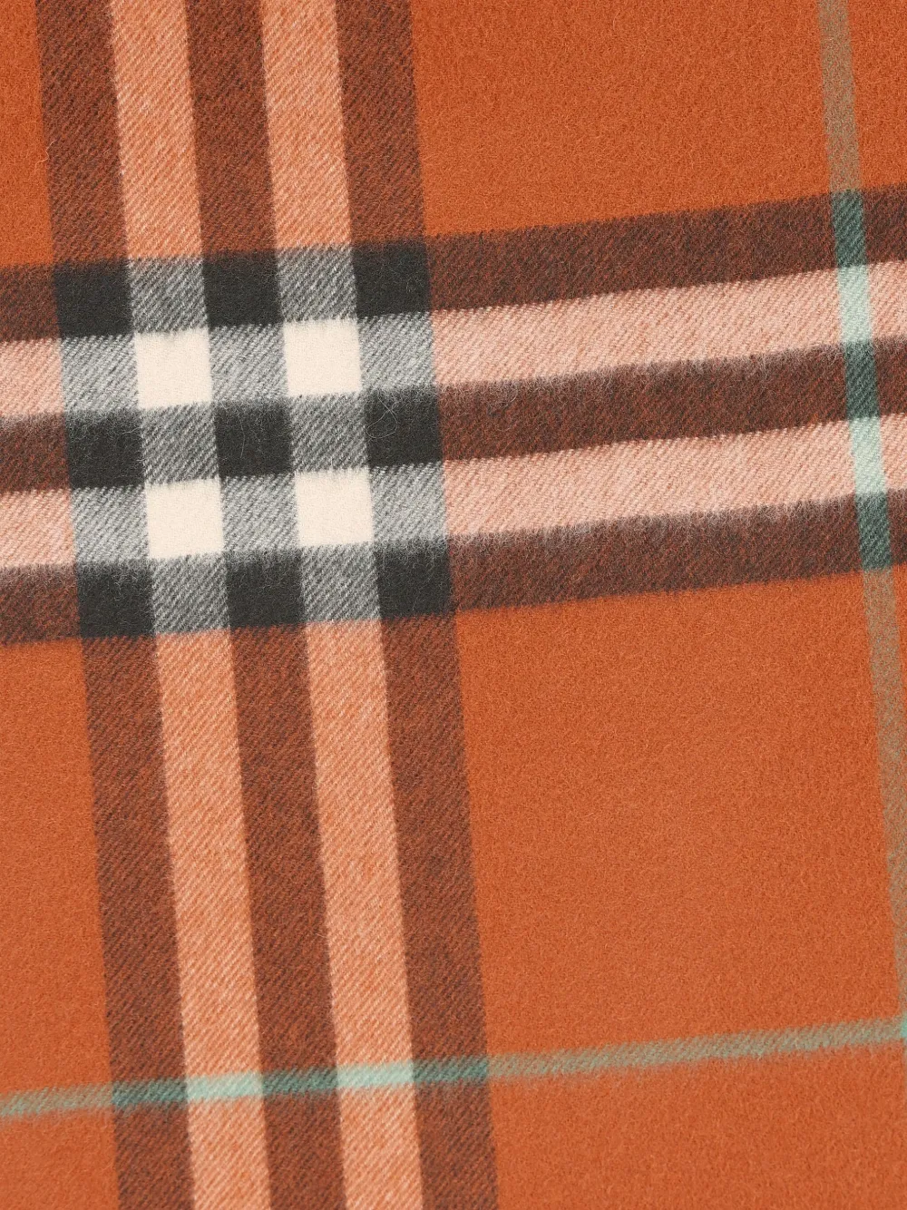 Burberry check cashmere scarf - Oranje