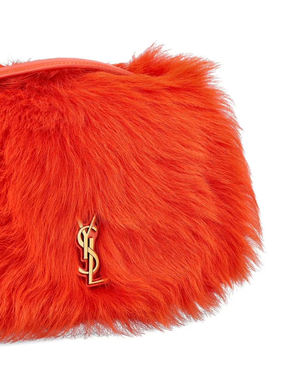 Saint Laurent Small Kate Reversible Shoulder Bag in Orange, view 4