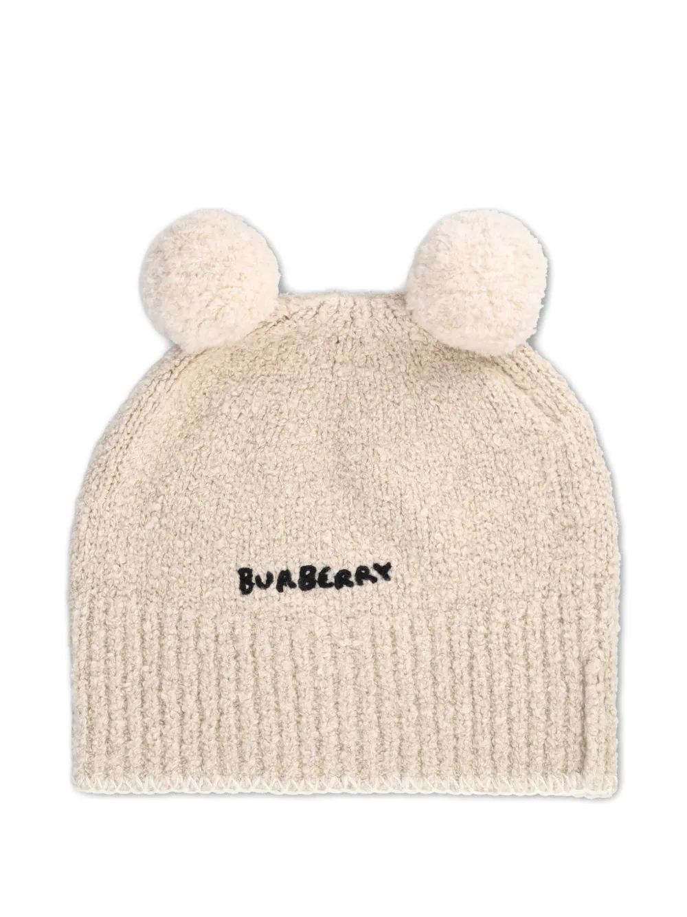 Burberry Kids pom-pom hat set - Beige