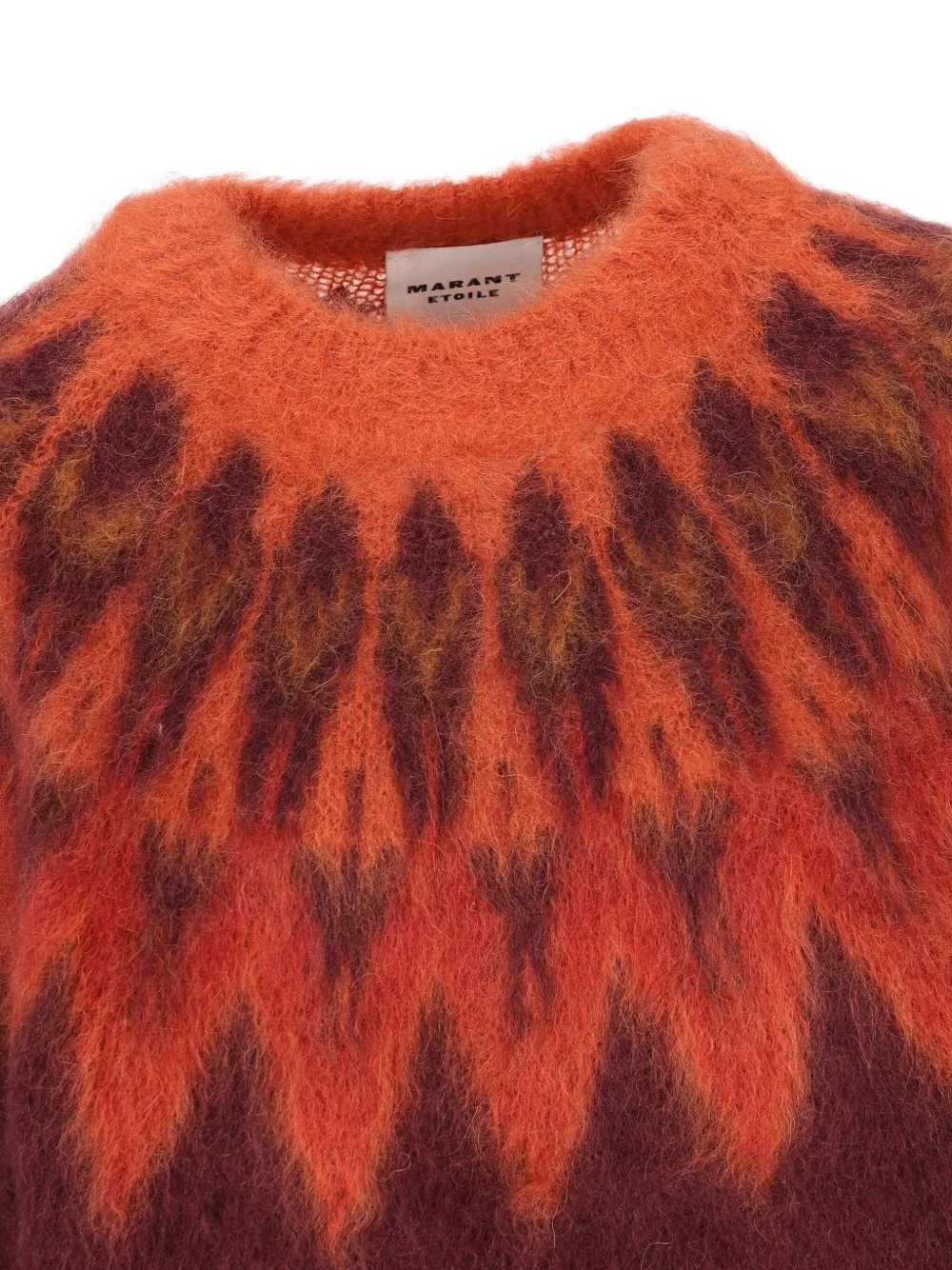 Isabel Marant Natania Flame-pattern Sweater In Multi