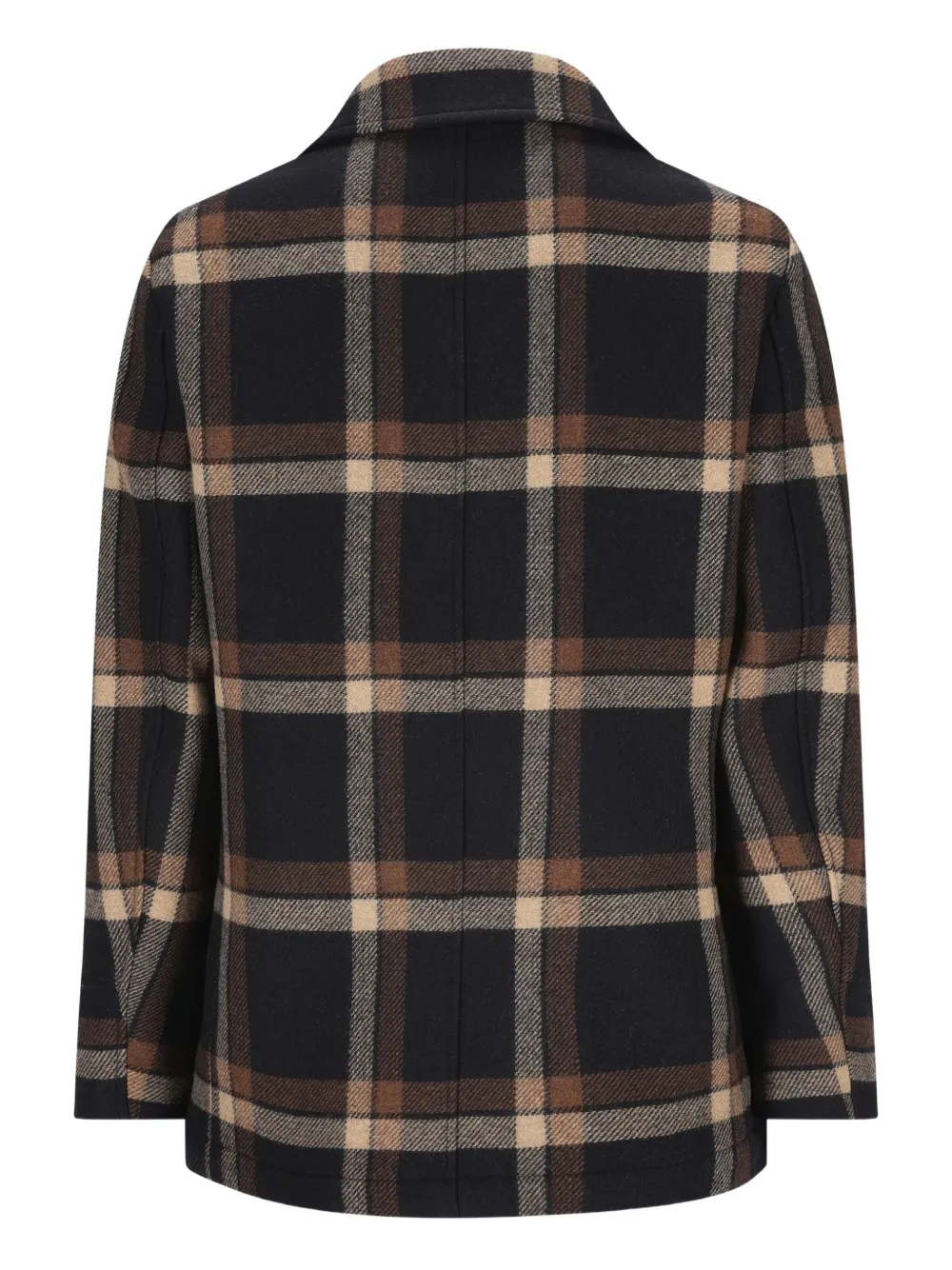 Camplin double-breasted check peacoat | Duffle Coats | Image 2