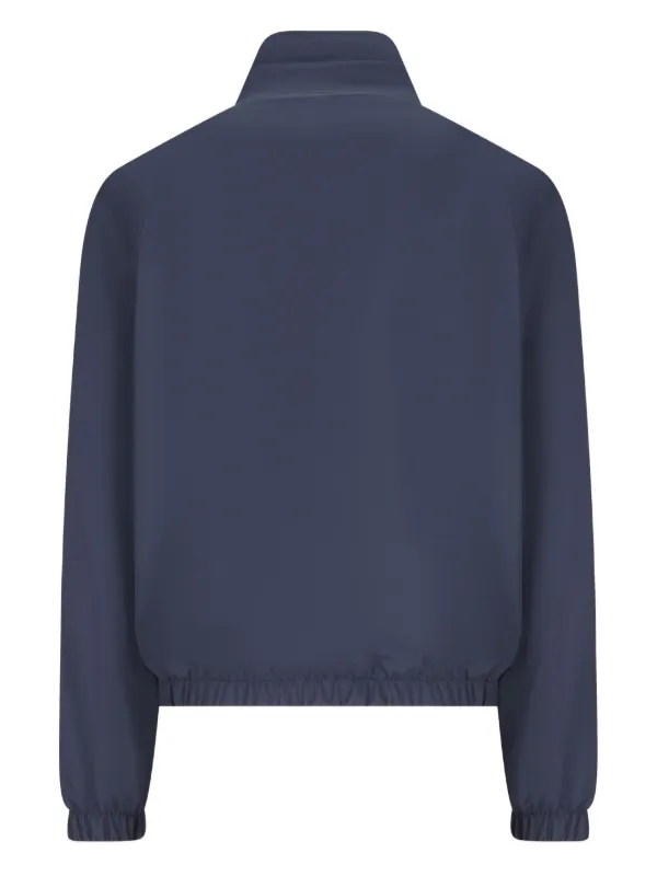 Navy Blue Loro Piana Reversible Jacket Loro Piana Stand-up Collar