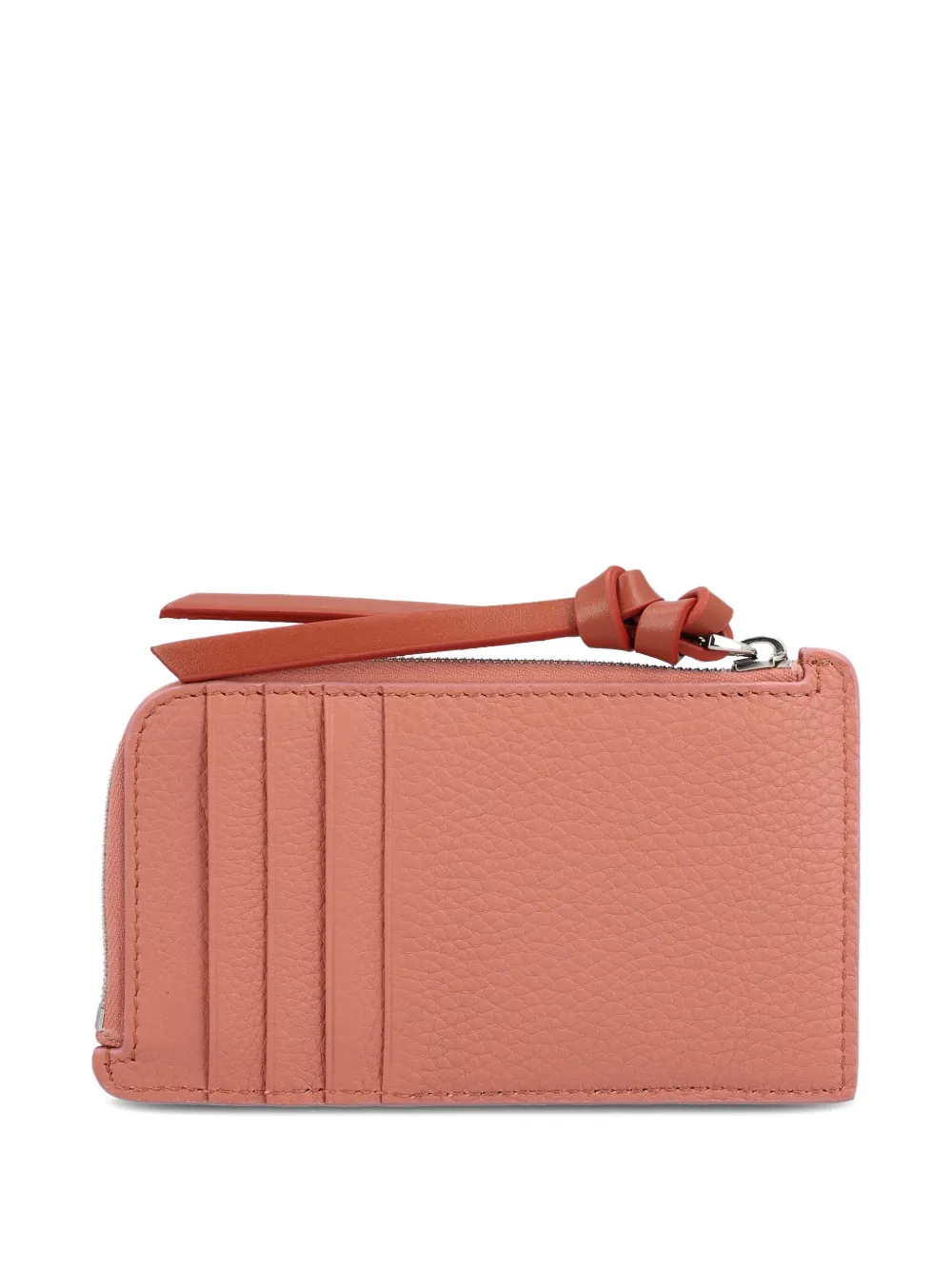 FENDI logo-plaque leather wallet - Roze