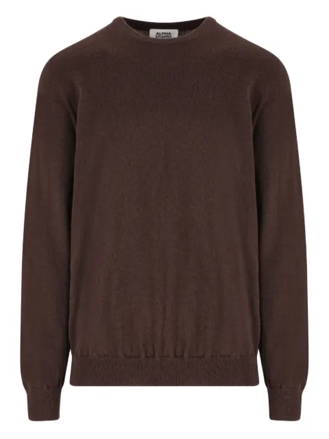 ALPHA STUDIO crew-neck cashmere sweater