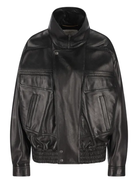 Saint Laurent chamarra de piel