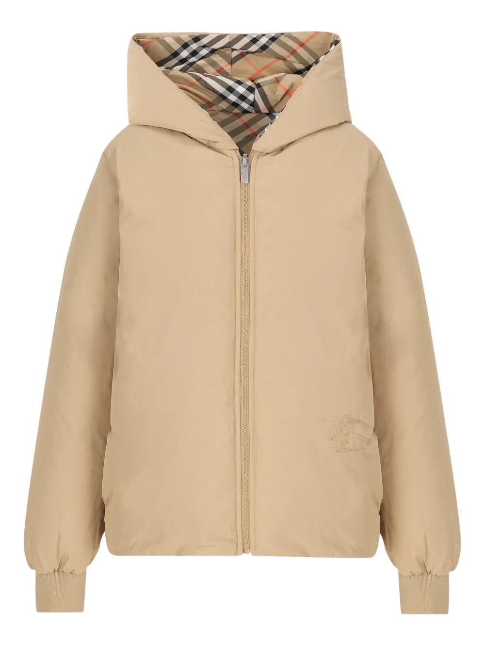 Burberry Kids Geruit jack Beige