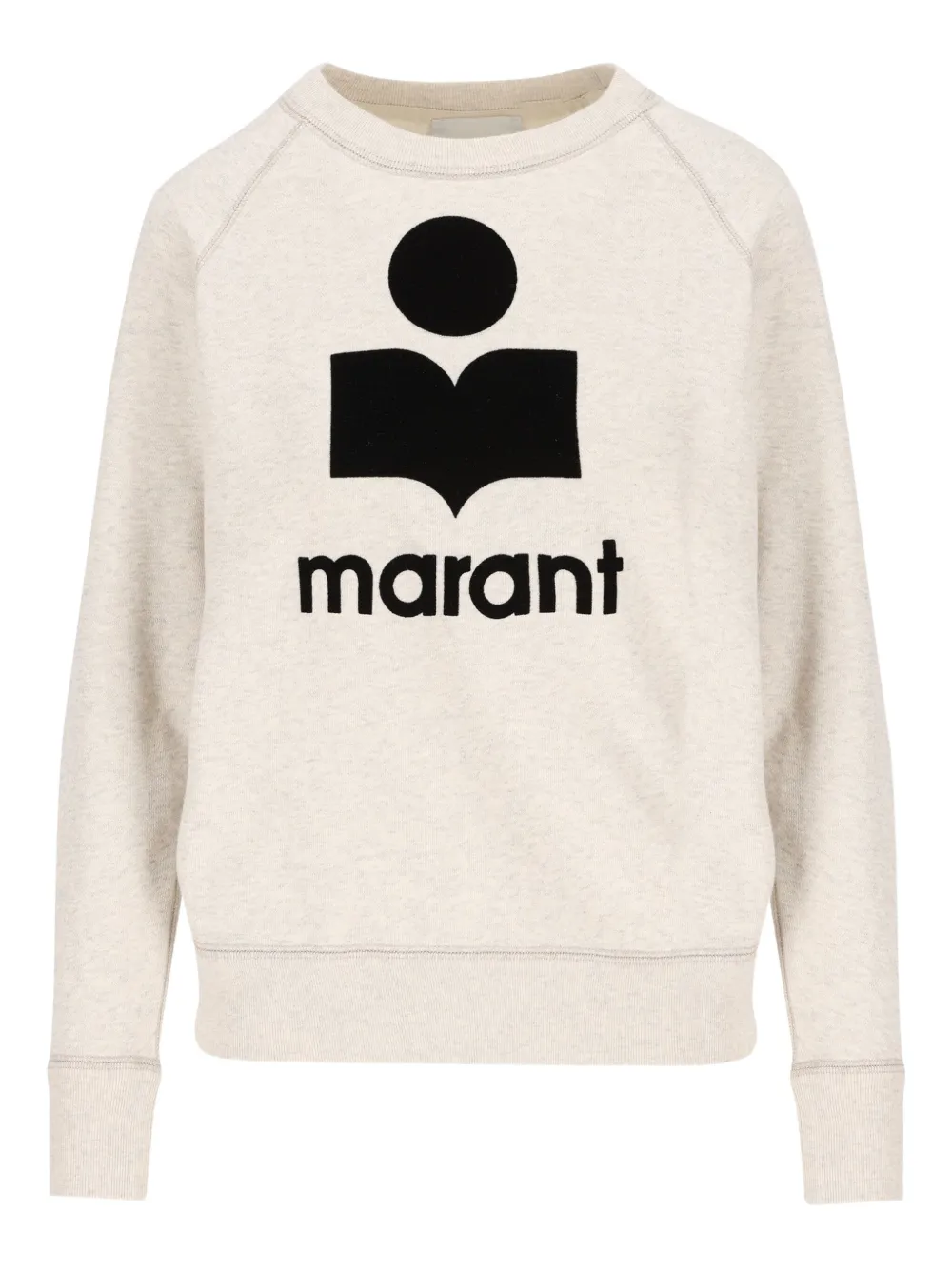 Isabel Marant Logo-embellishment Long-sleeve Sweatshirt In Neutral