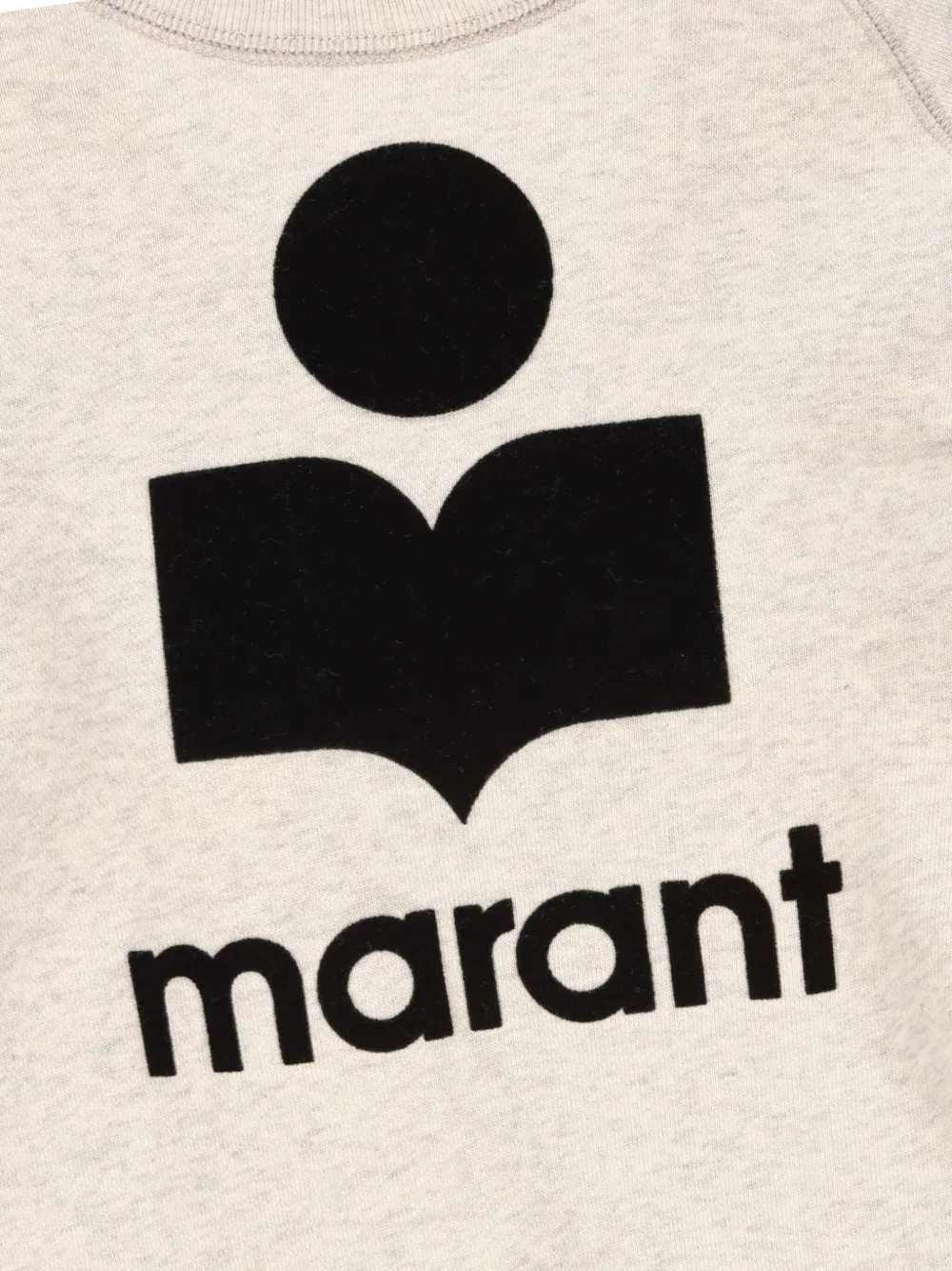 Isabel Marant Logo-embellishment Long-sleeve Sweatshirt In Neutral
