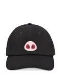 ALBERTO BRESCI x Beefbar pig-nose embroidered baseball cap - Black