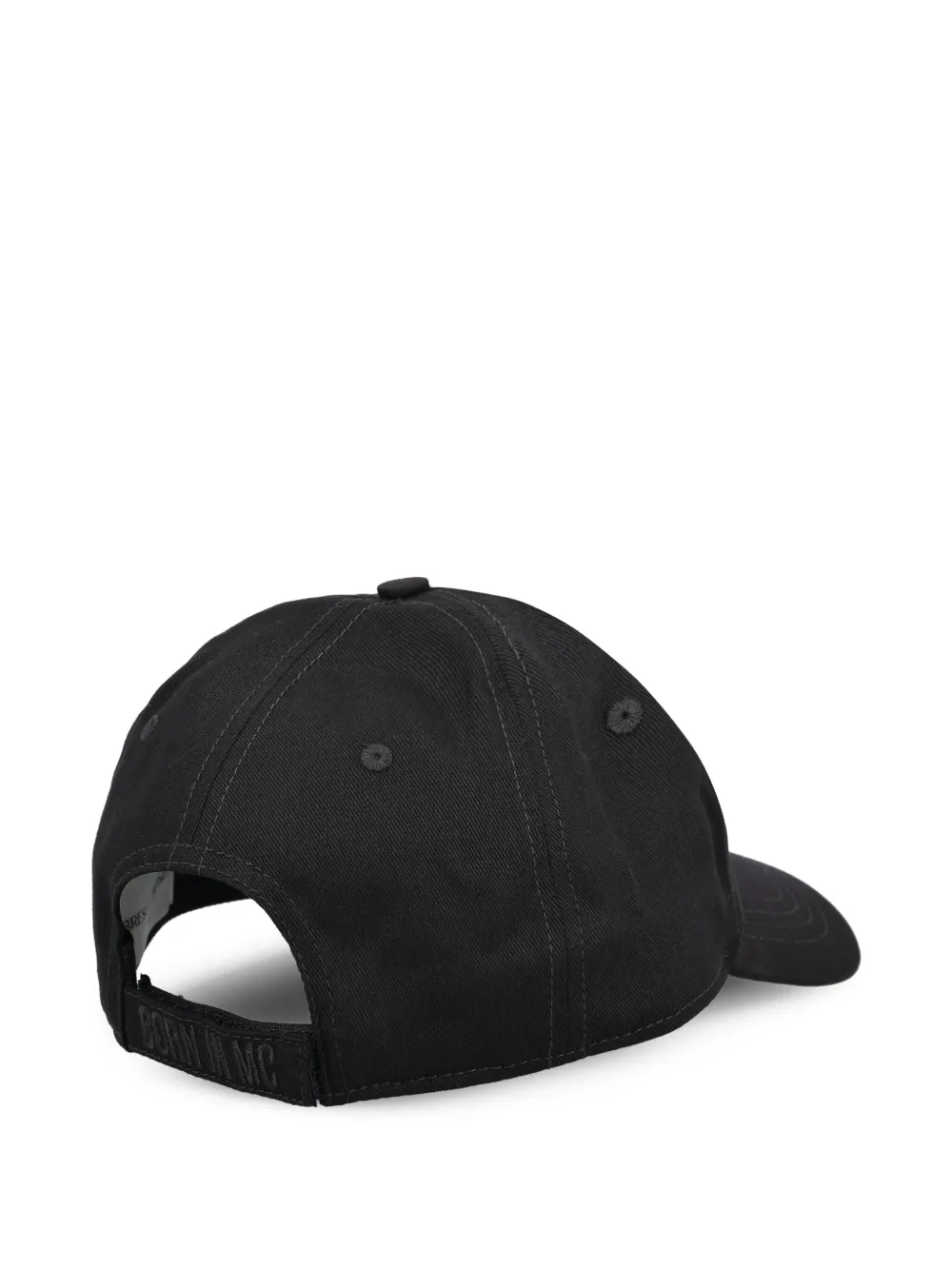 ALBERTO BRESCI x Beefbar pig-nose embroidered baseball cap - Zwart
