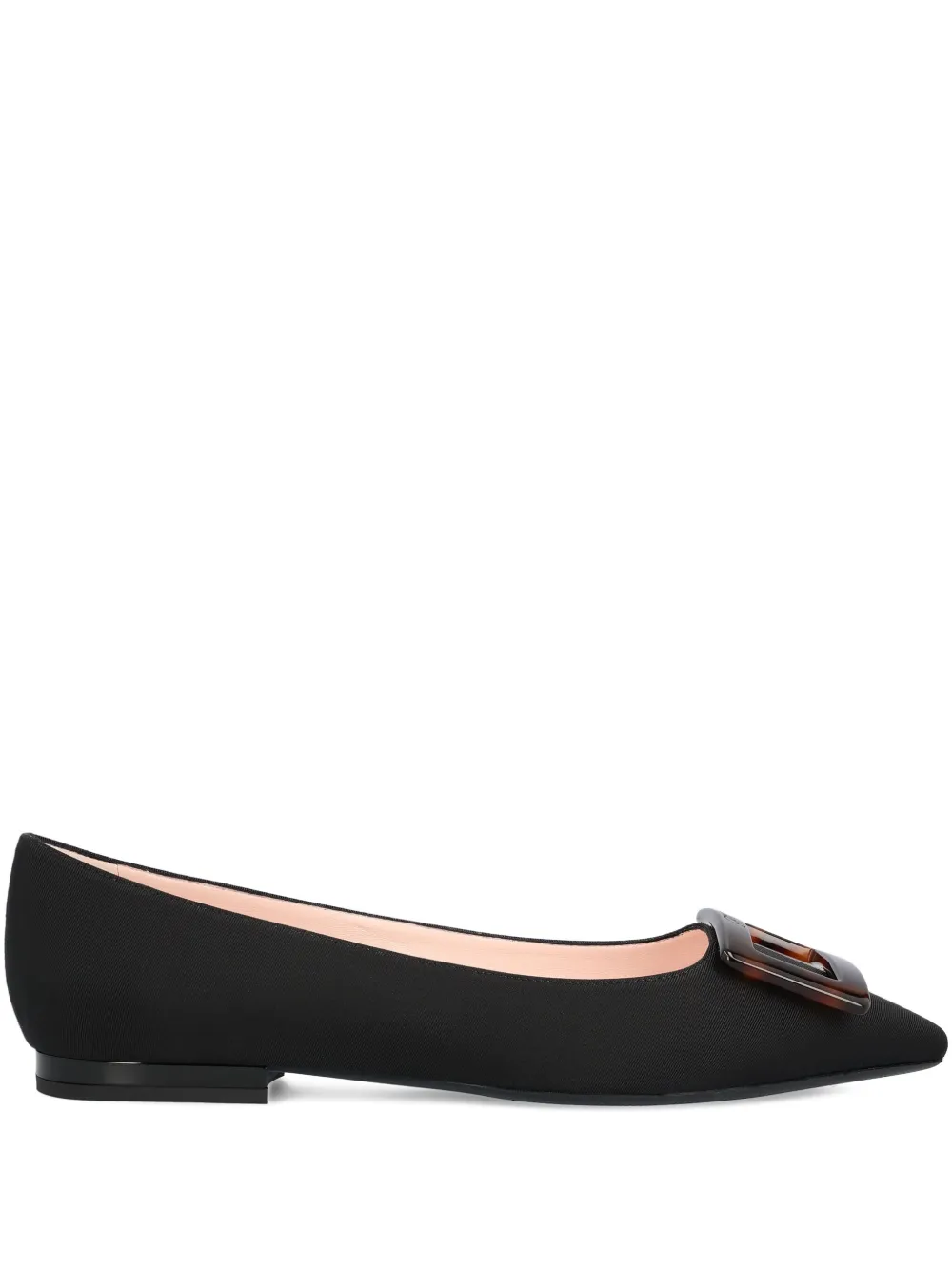 Roger Vivier buckle-embellishment pointed-toe flat pumps | Black | Image 1