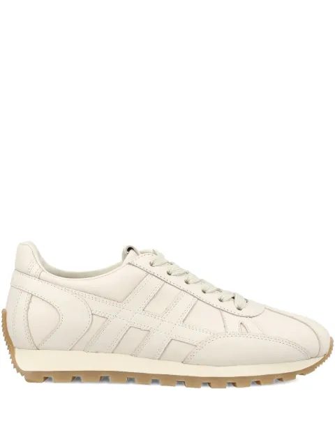 Hogan embossed-logo leather sneakers