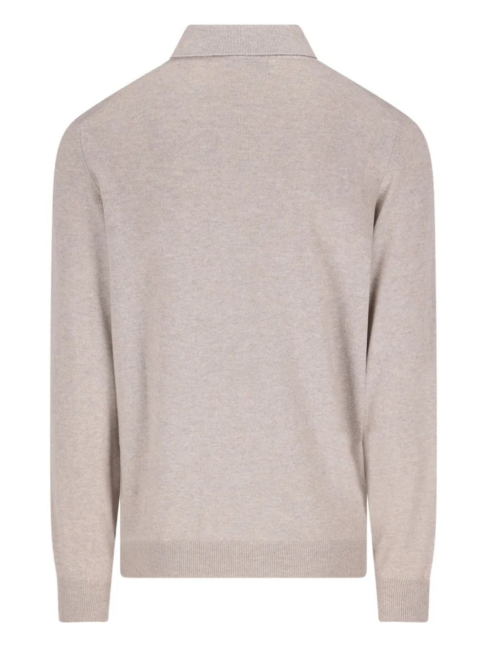 Brunello Cucinelli Long-sleeve Polo Shirt In Animal Print