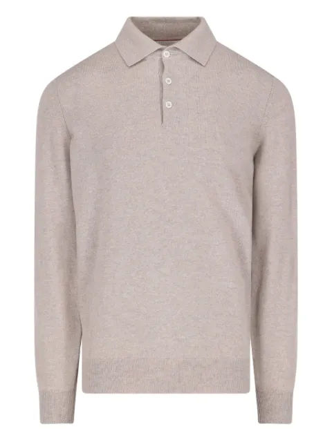 Brunello Cucinelli playera tipo polo manga larga