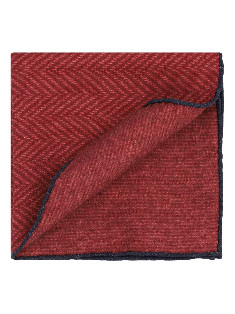 Brunello Cucinelli chevron pocket square - Rood