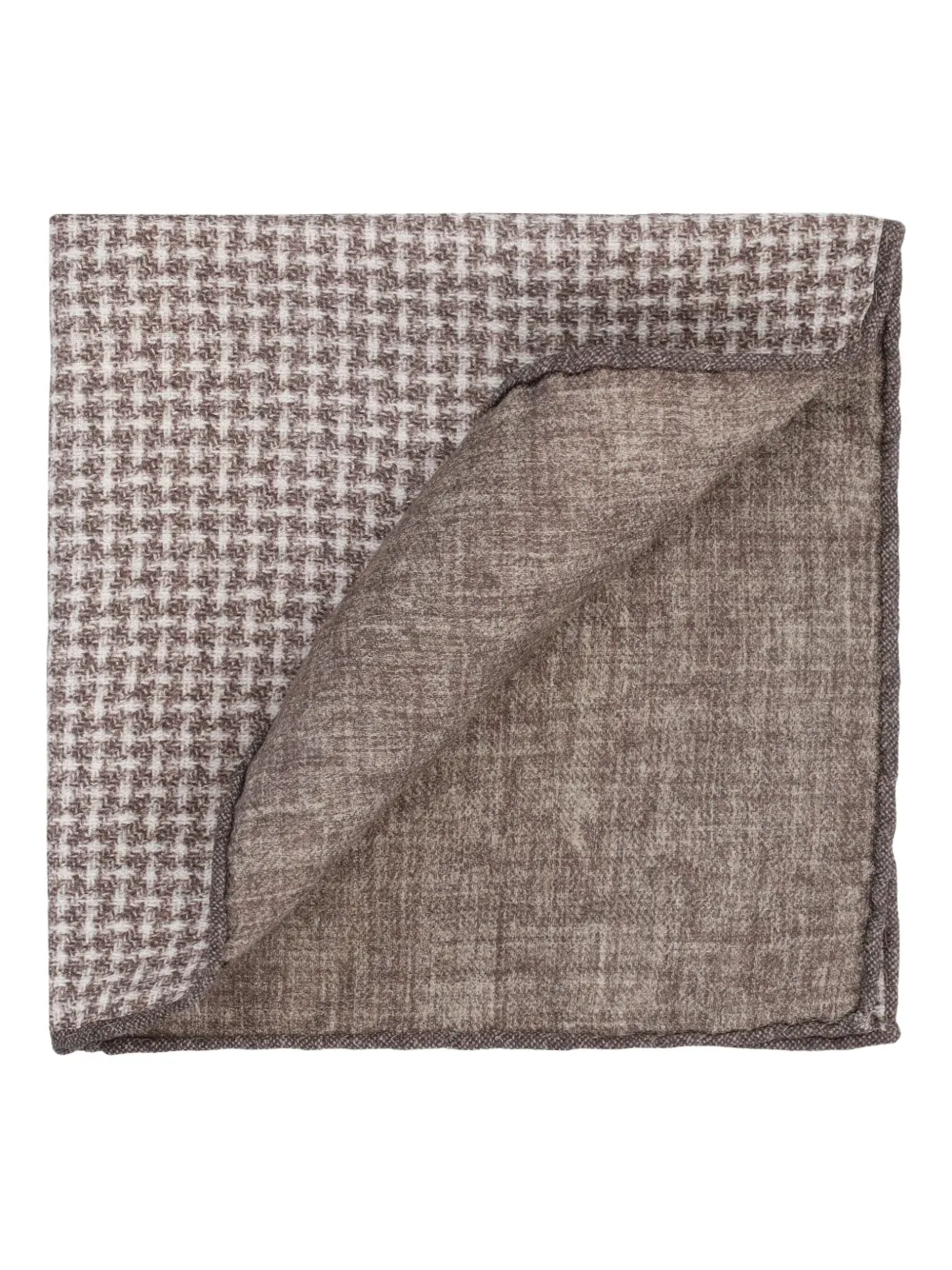 Brunello Cucinelli woven pocket square - Bruin