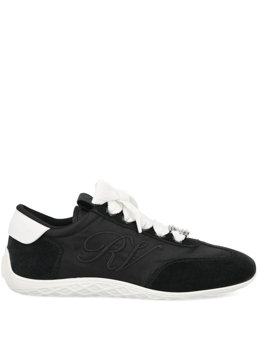 Roger Vivier logo-embroidered sneakers | Black | Image 1