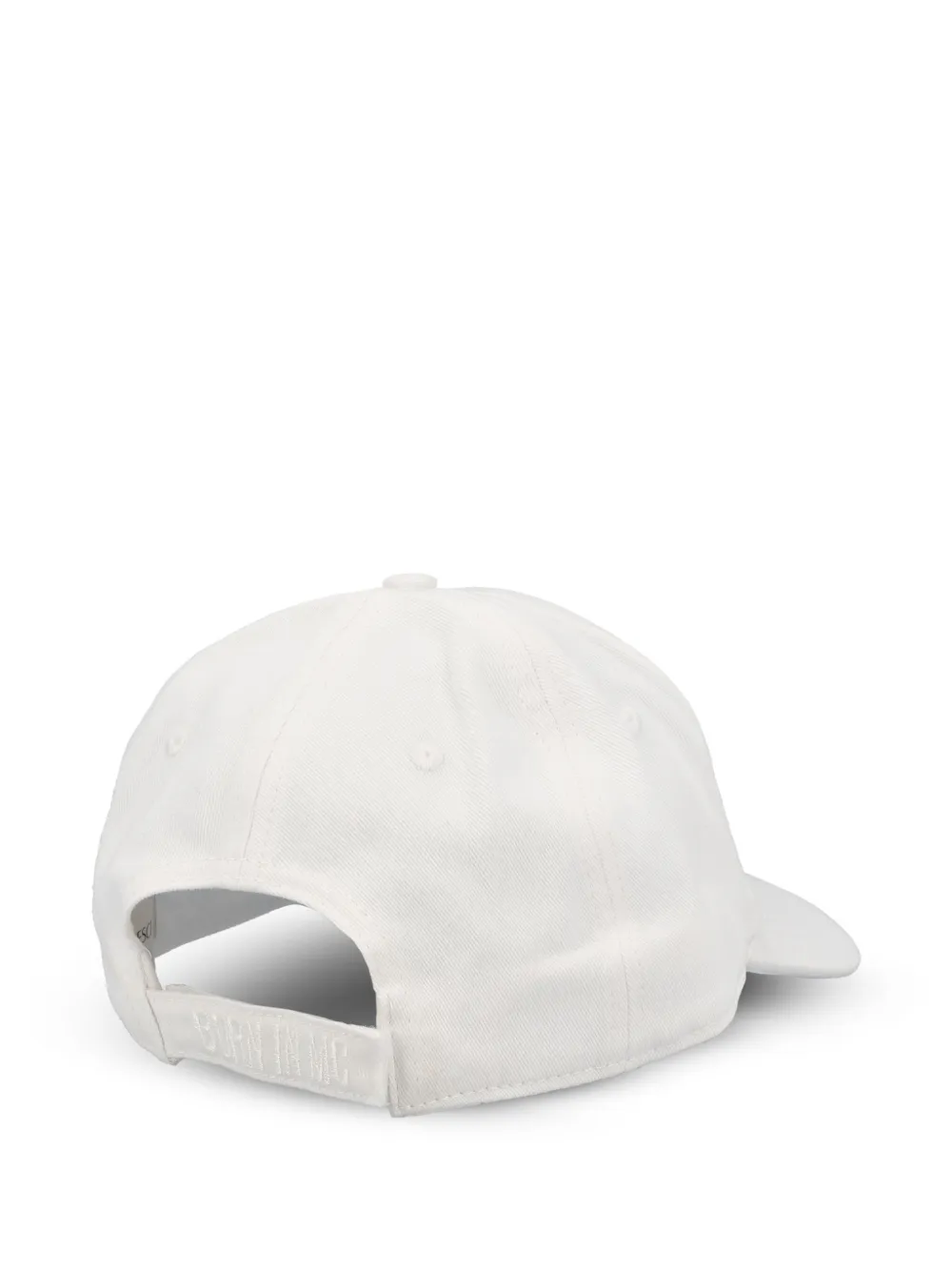 ALBERTO BRESCI unicorn-embroidered baseball cap - Wit