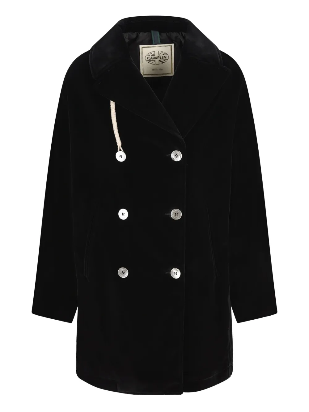 Camplin double-breasted coat | Black | Image 1