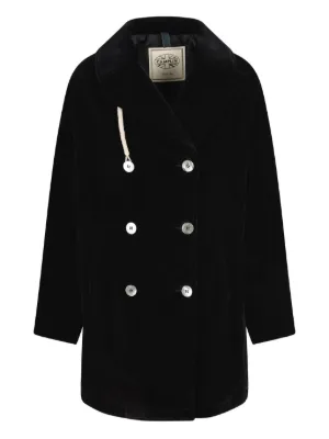 Harris Wharf London ボタン ダブルコート | ブラウン | FARFETCH JP