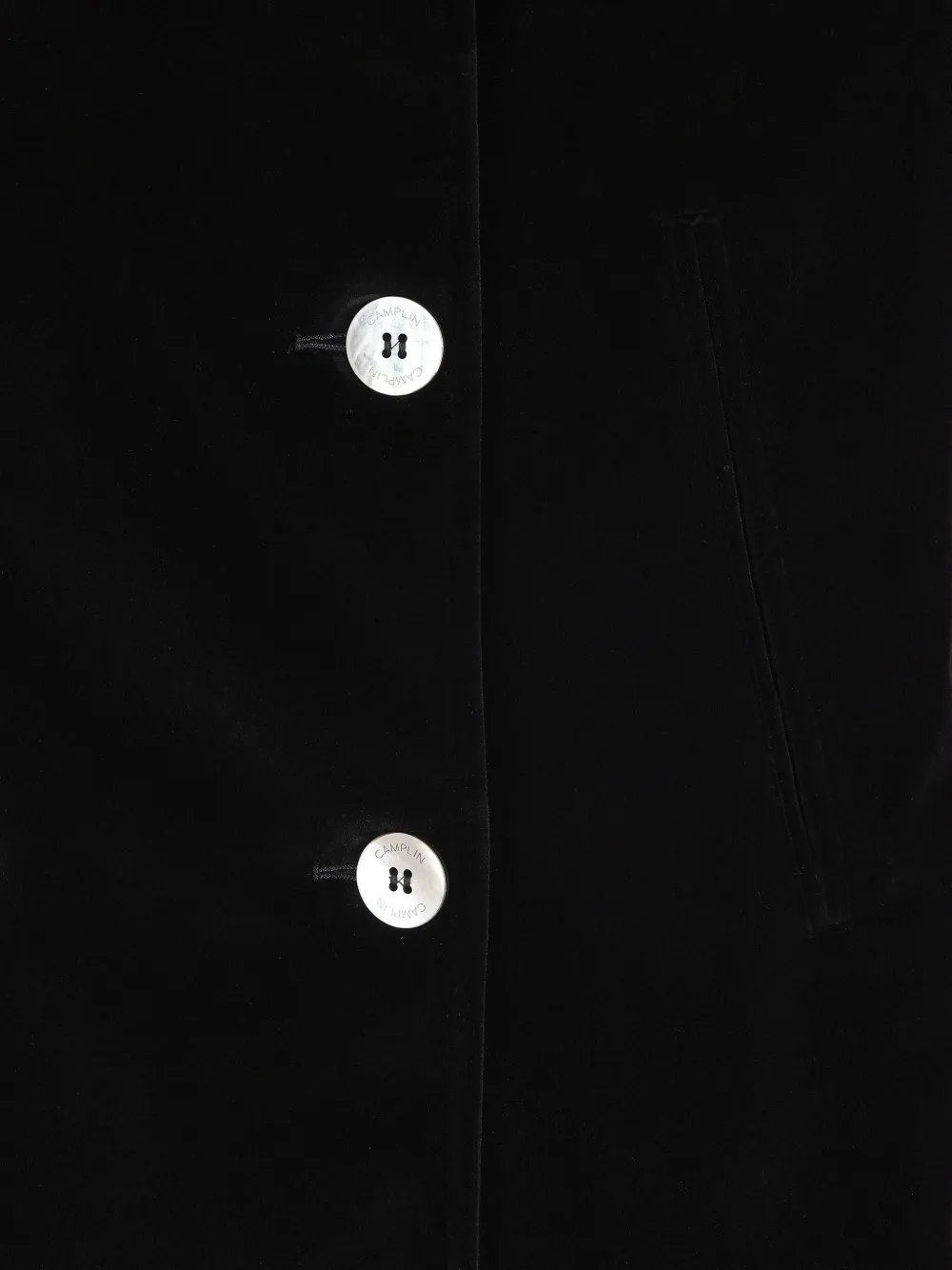 Camplin Double-breasted Coat In Black