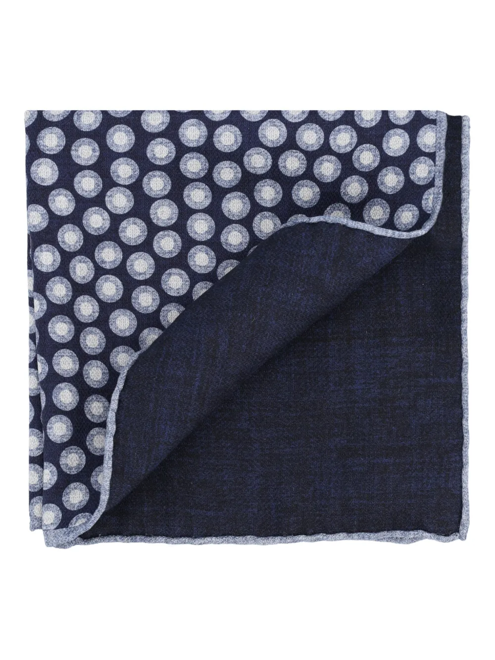 Brunello Cucinelli polka-dot pocket square - Blauw