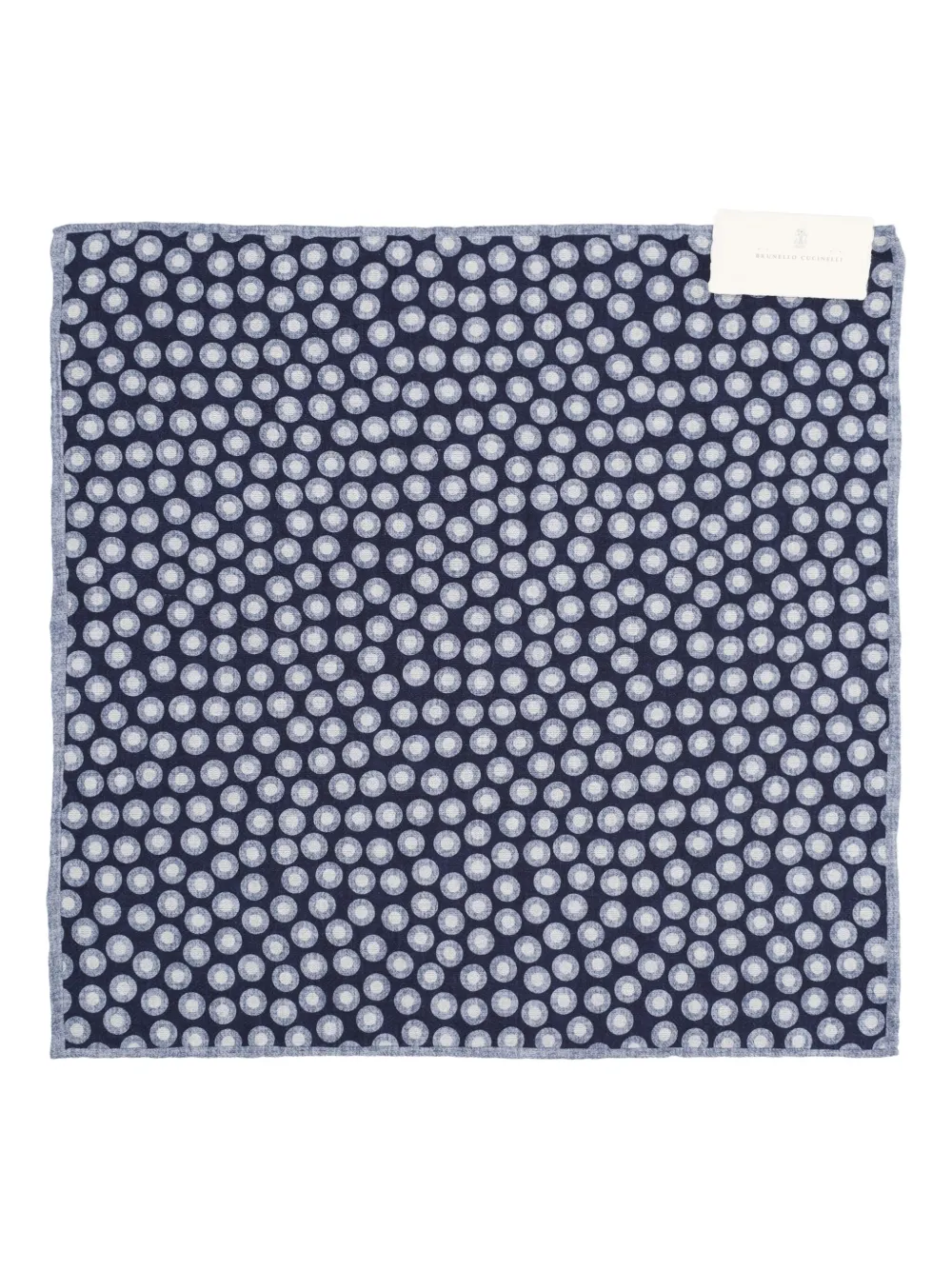 Brunello Cucinelli Patterned Pocket Square In Blue