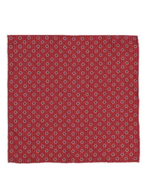 Brunello Cucinelli geometric-pattern silk pocket square