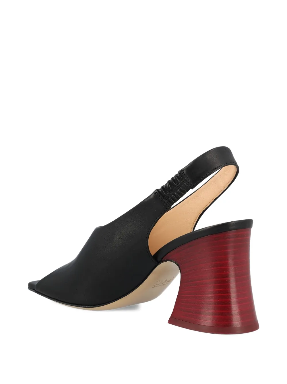 Chloé square-toe sandals Black