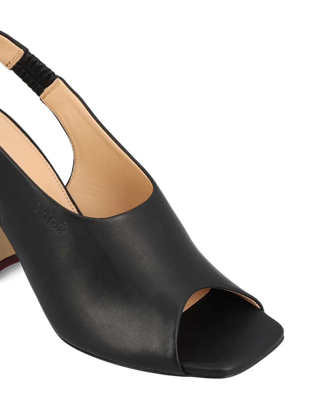 Chloé square-toe sandals Black