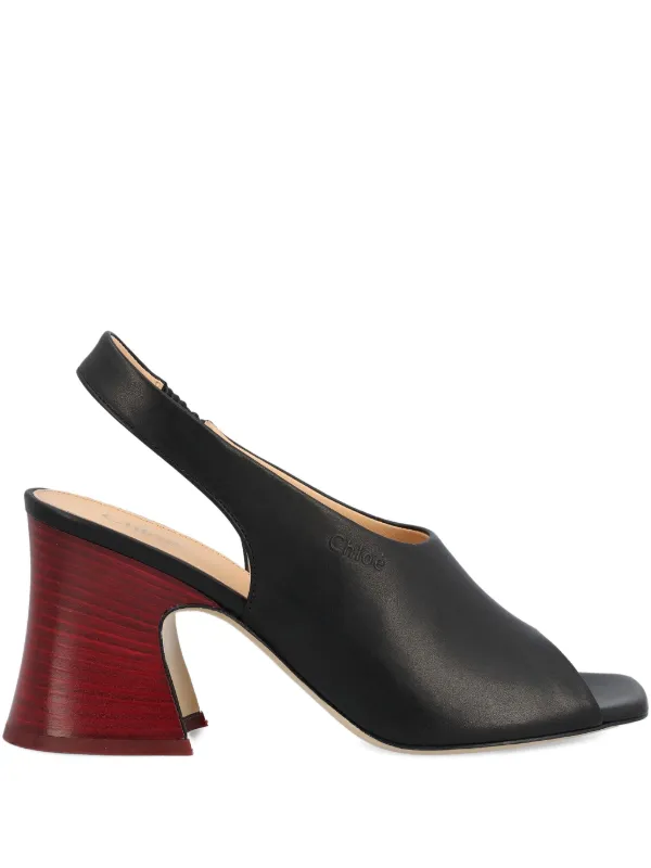 Chloé square-toe Sandals | Black | FARFETCH CA