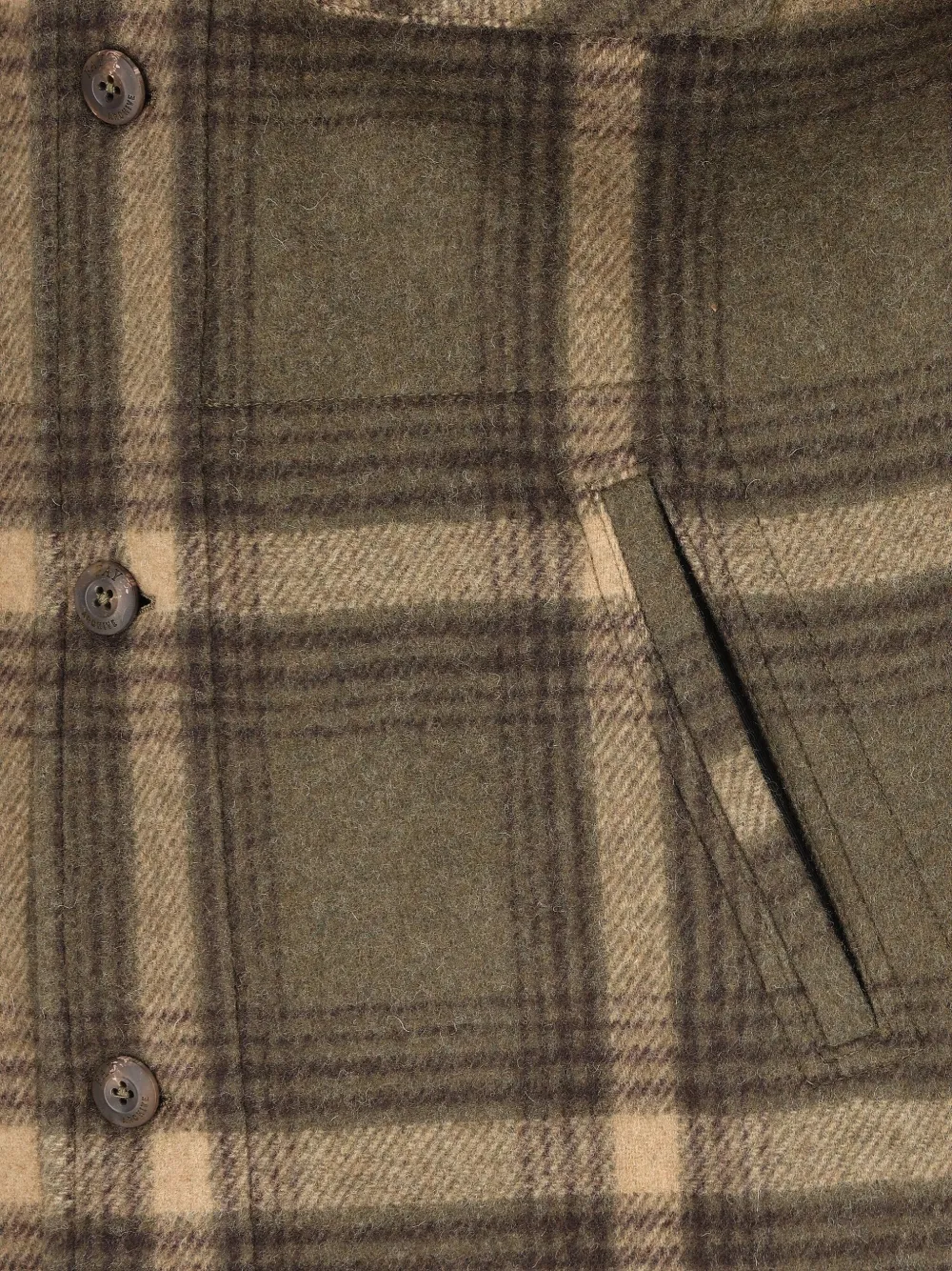 Fay Check-pattern Shirt In Green