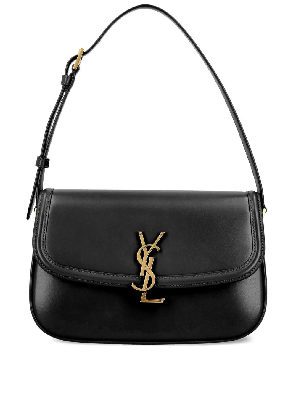 Saint Laurent Large Solferino Shoulder Bag In Black
