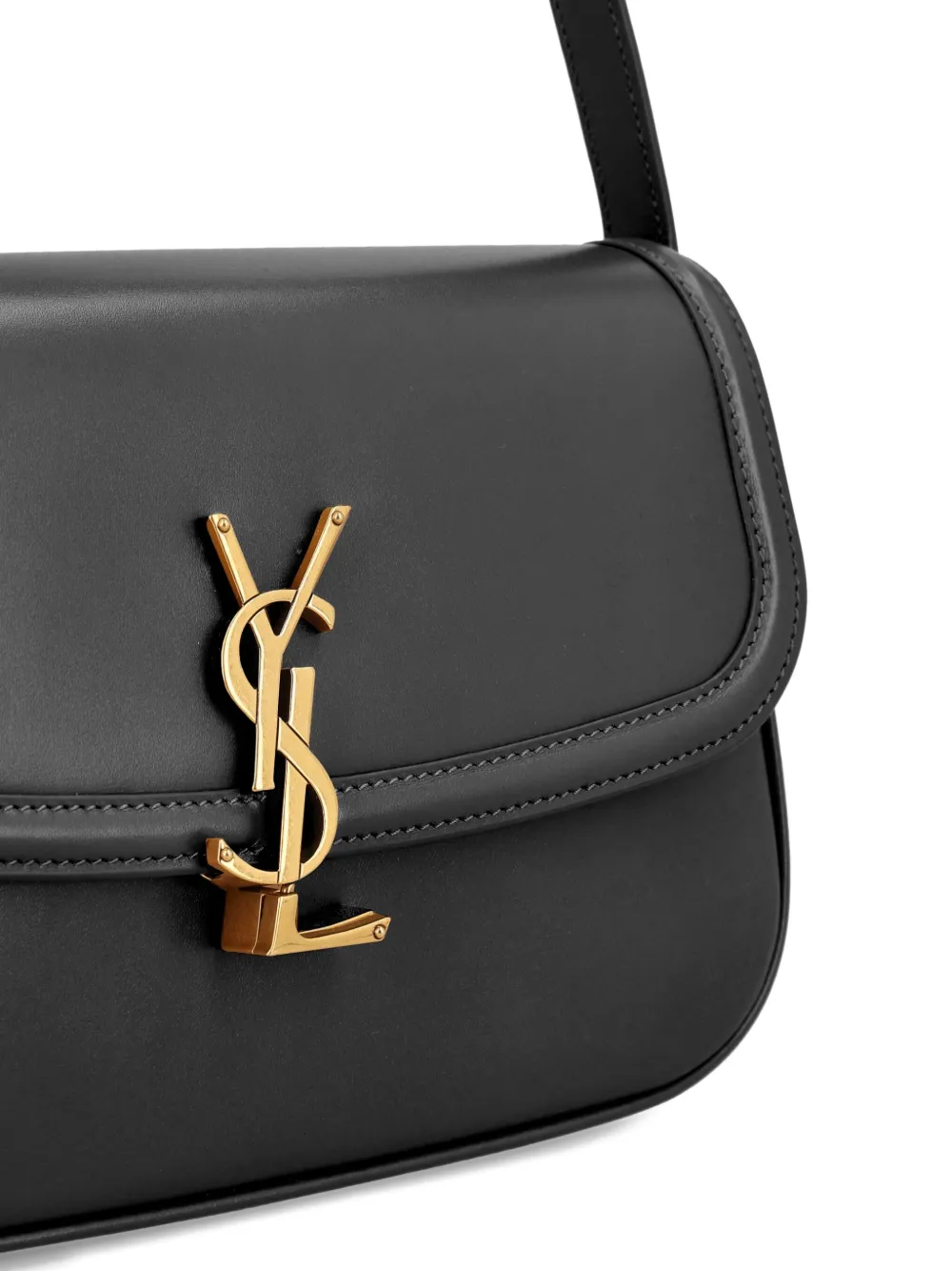 Saint Laurent Large Solferino Shoulder Bag In Black