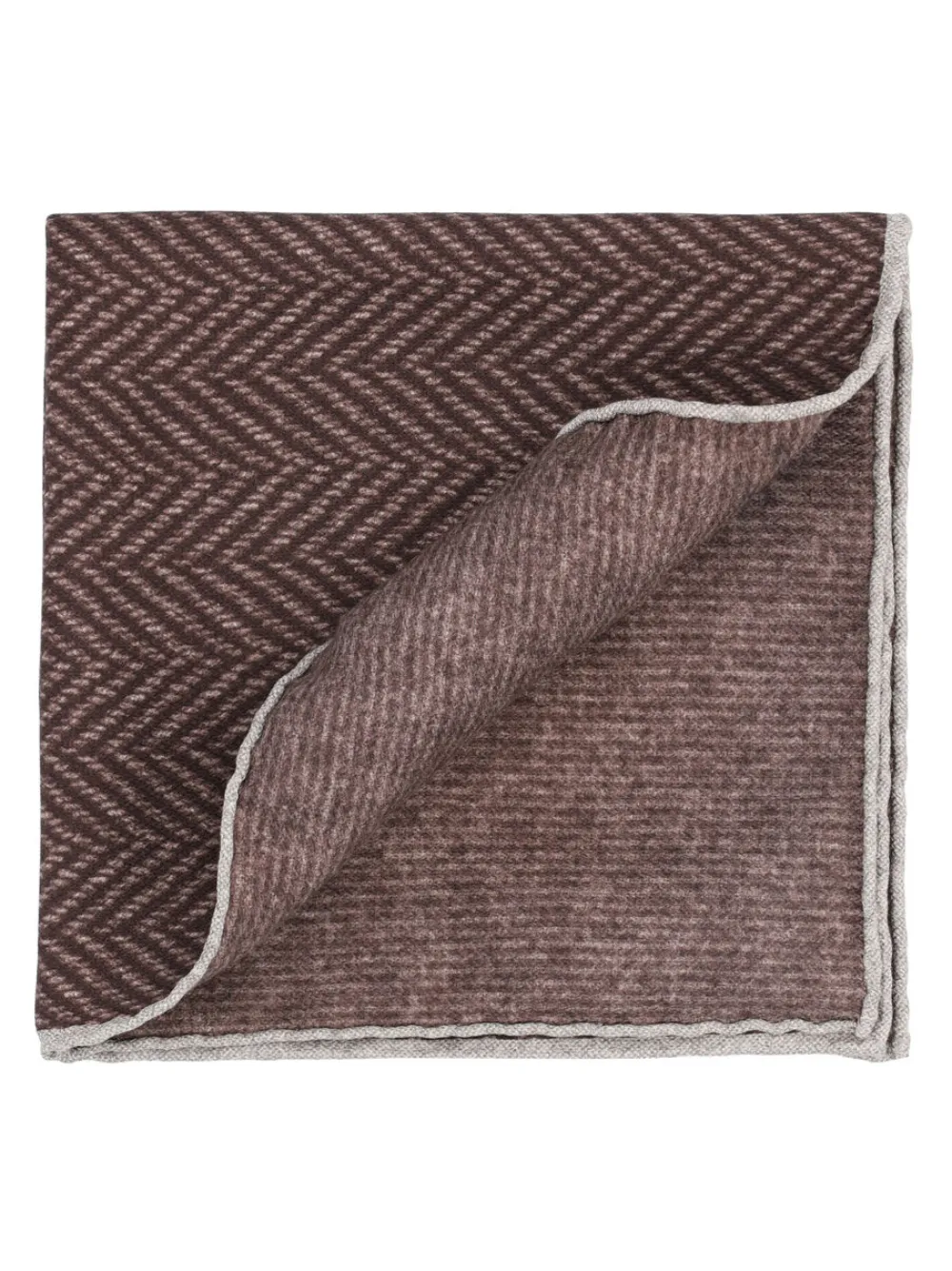 Brunello Cucinelli herringbone-pattern pocket square | Image 2