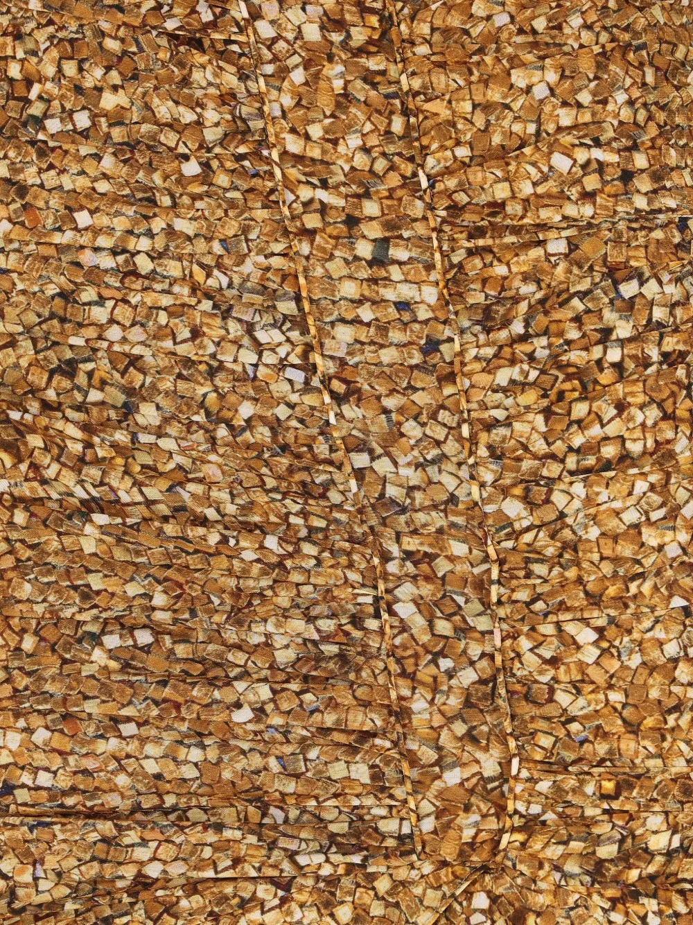 ISABEL MARANT Mosaic rok met ruches Goud