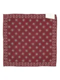 Brunello Cucinelli geometric-print pocket square - Red