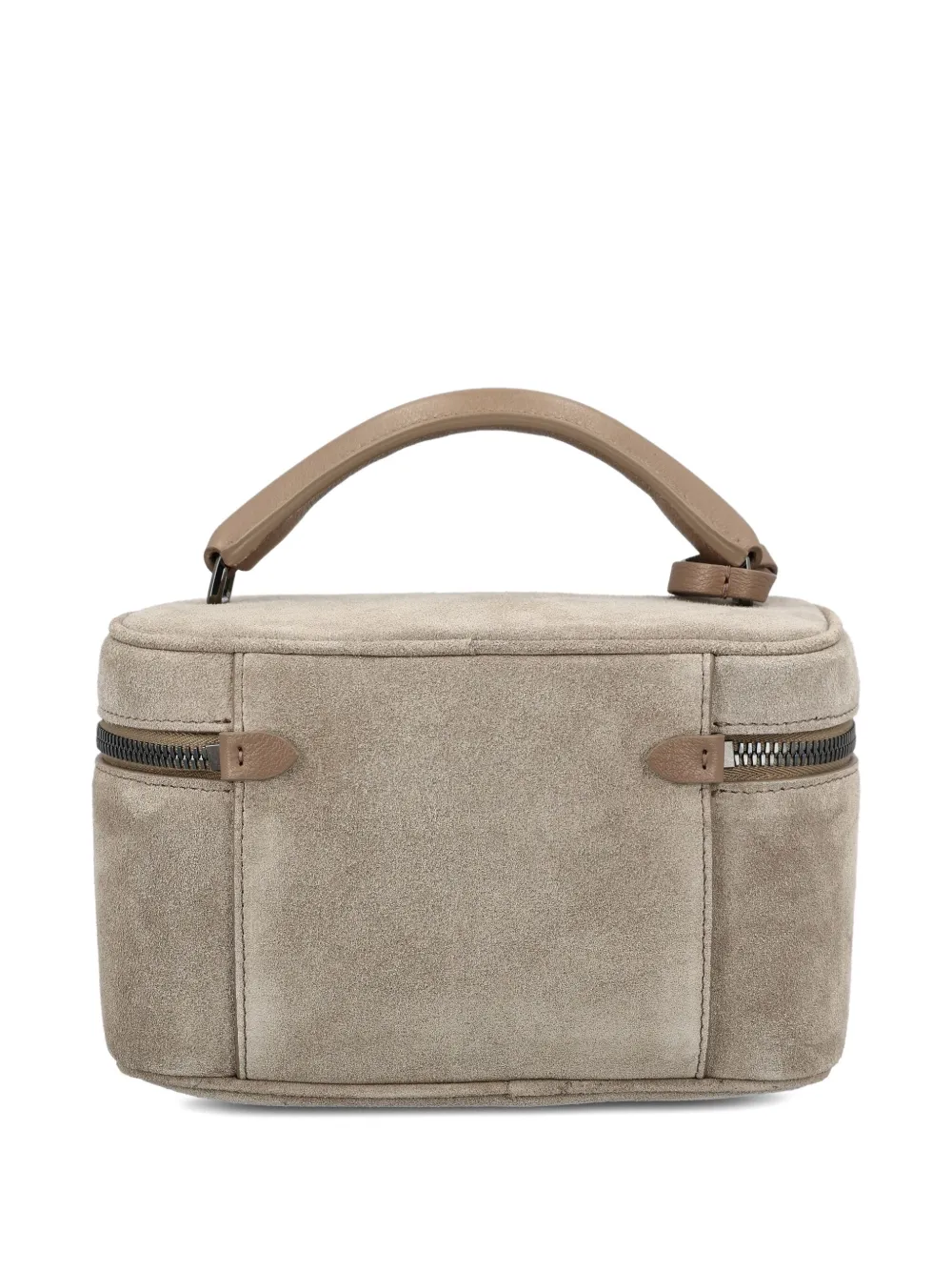 Brunello Cucinelli suede-leather padlock makeup bag | Image 2