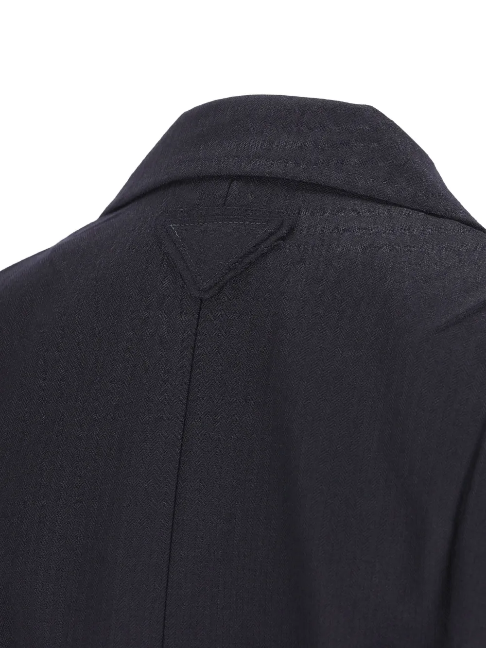 Prada Blazer met visgraatpatroon Blauw