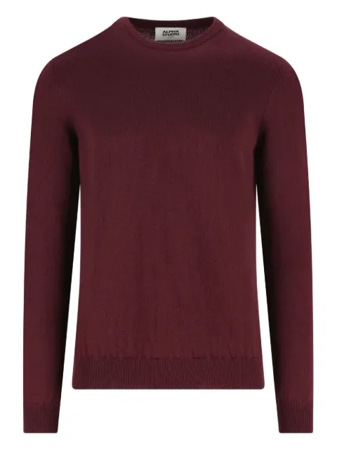 ALPHA STUDIO crew-neck cashmere sweater