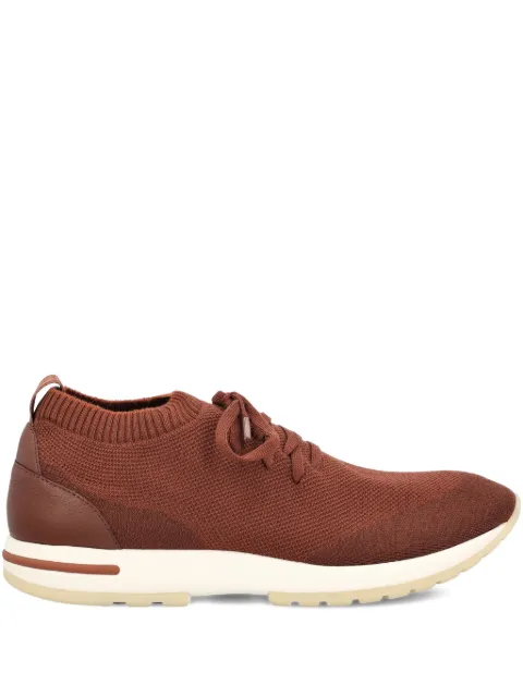 Loro Piana knitted leather sneakers