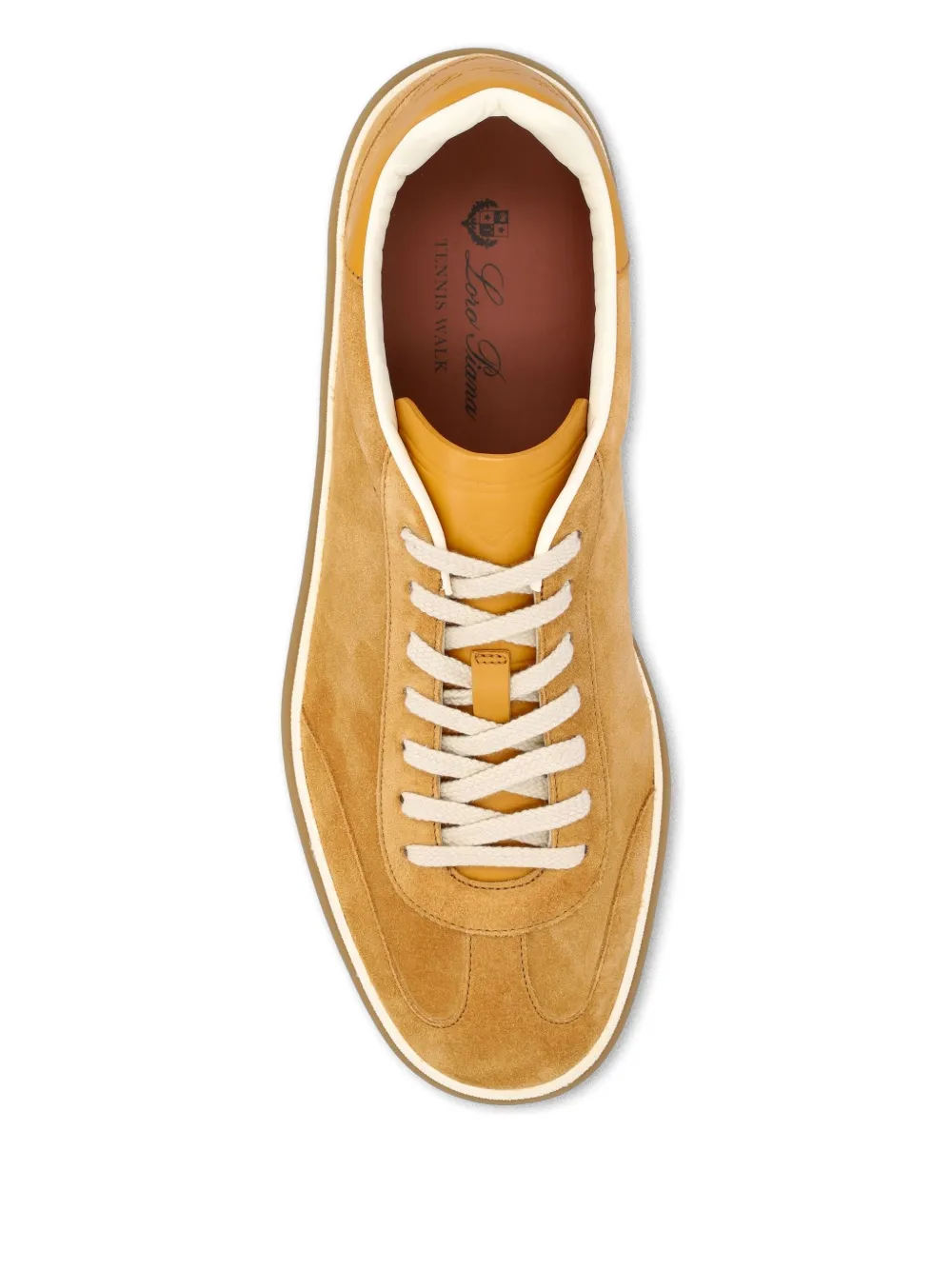 Loro Piana suede leather sneakers Yellow