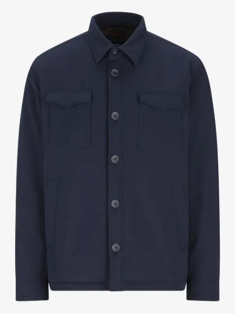 Herno sobrecamisa con bolsillos y solapa