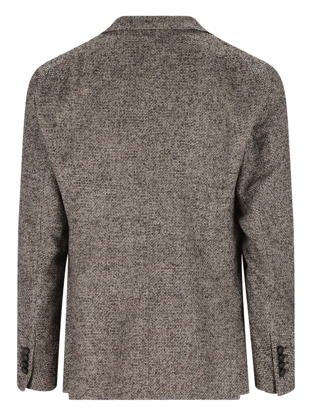 Tagliatore Beige Patterned Double-breasted Jacket In Gray