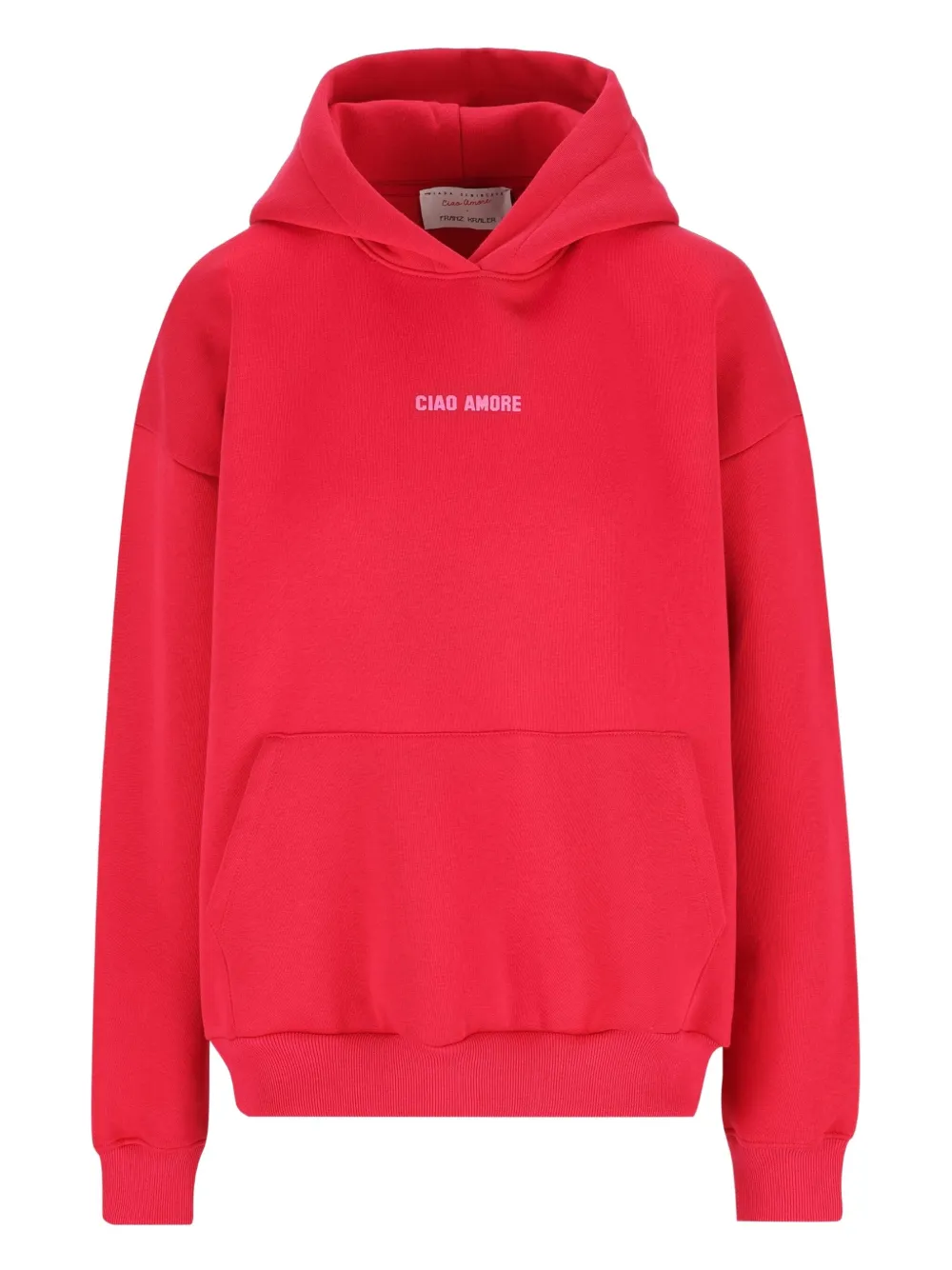 Giada Benincasa graphic-print hoodie | Red | Image 1
